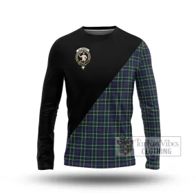 Allardice Tartan Long Sleeve T-Shirt with Family Crest and Military Logo Style