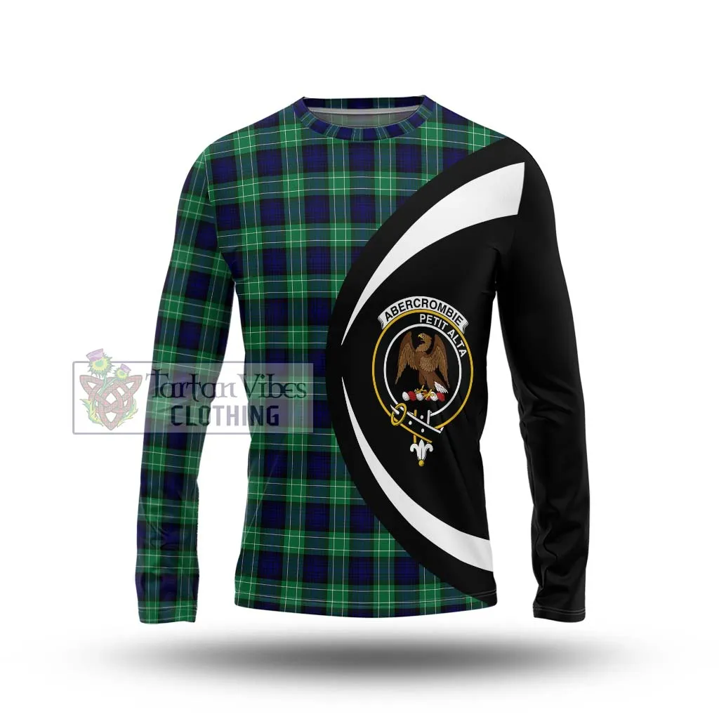 Abercrombie Tartan Long Sleeve T-Shirt with Family Crest Circle Style