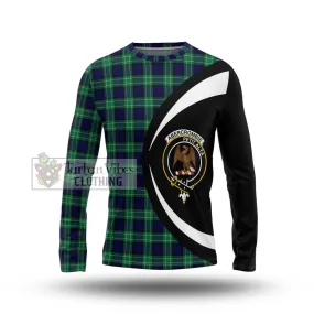 Abercrombie Tartan Long Sleeve T-Shirt with Family Crest Circle Style