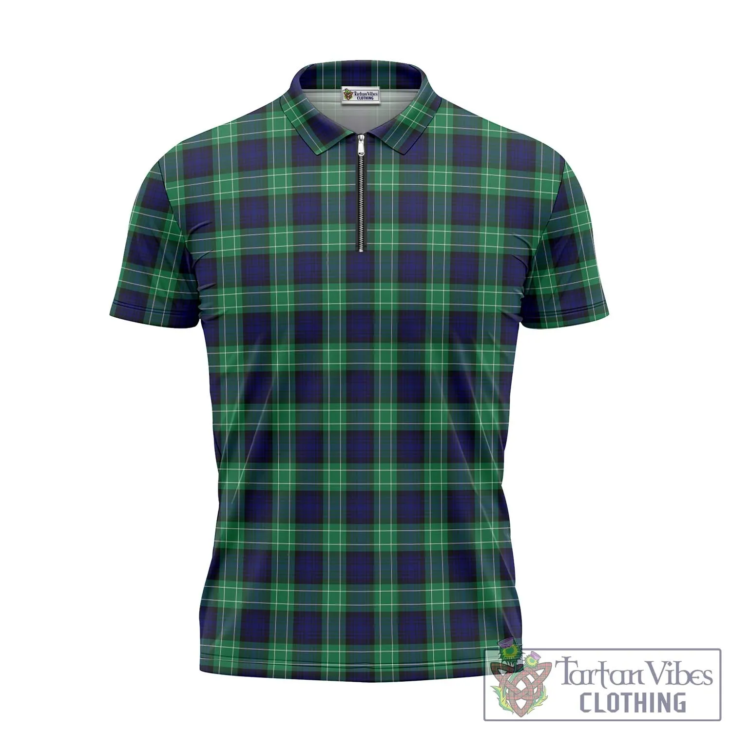 Abercrombie Tartan Zipper Polo Shirt