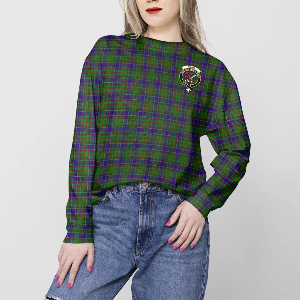 Adam Tartan Sweatshirt with Family Crest