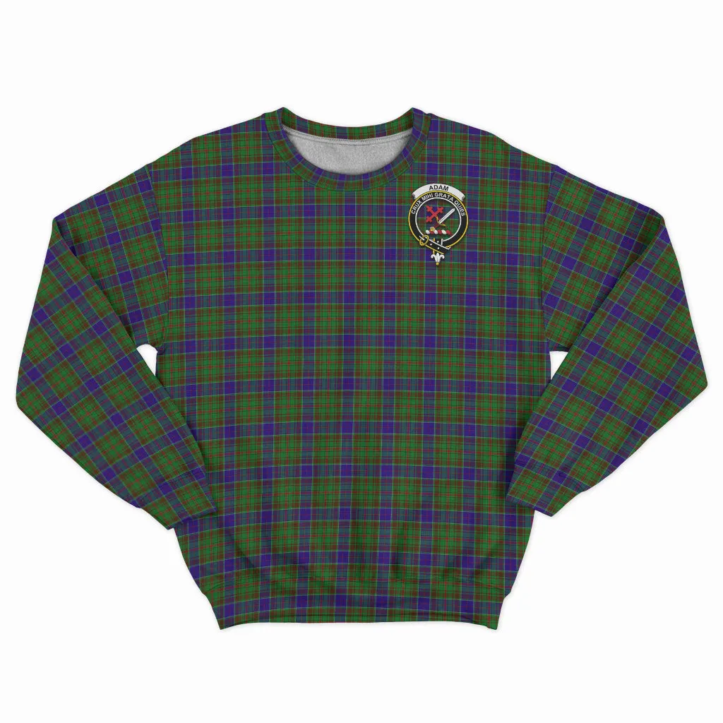 Adam Tartan Sweatshirt with Family Crest