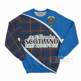 Agnew Family Crest Tartan Sweatshirt Celebrate Saint Andrew's Day in Style