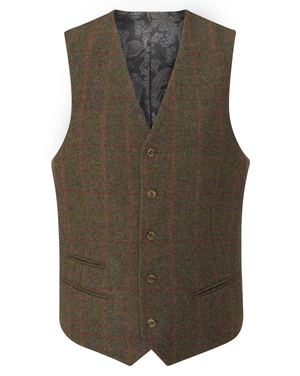 Alan Paine Surrey Mens Tweed Lined Waistcoat