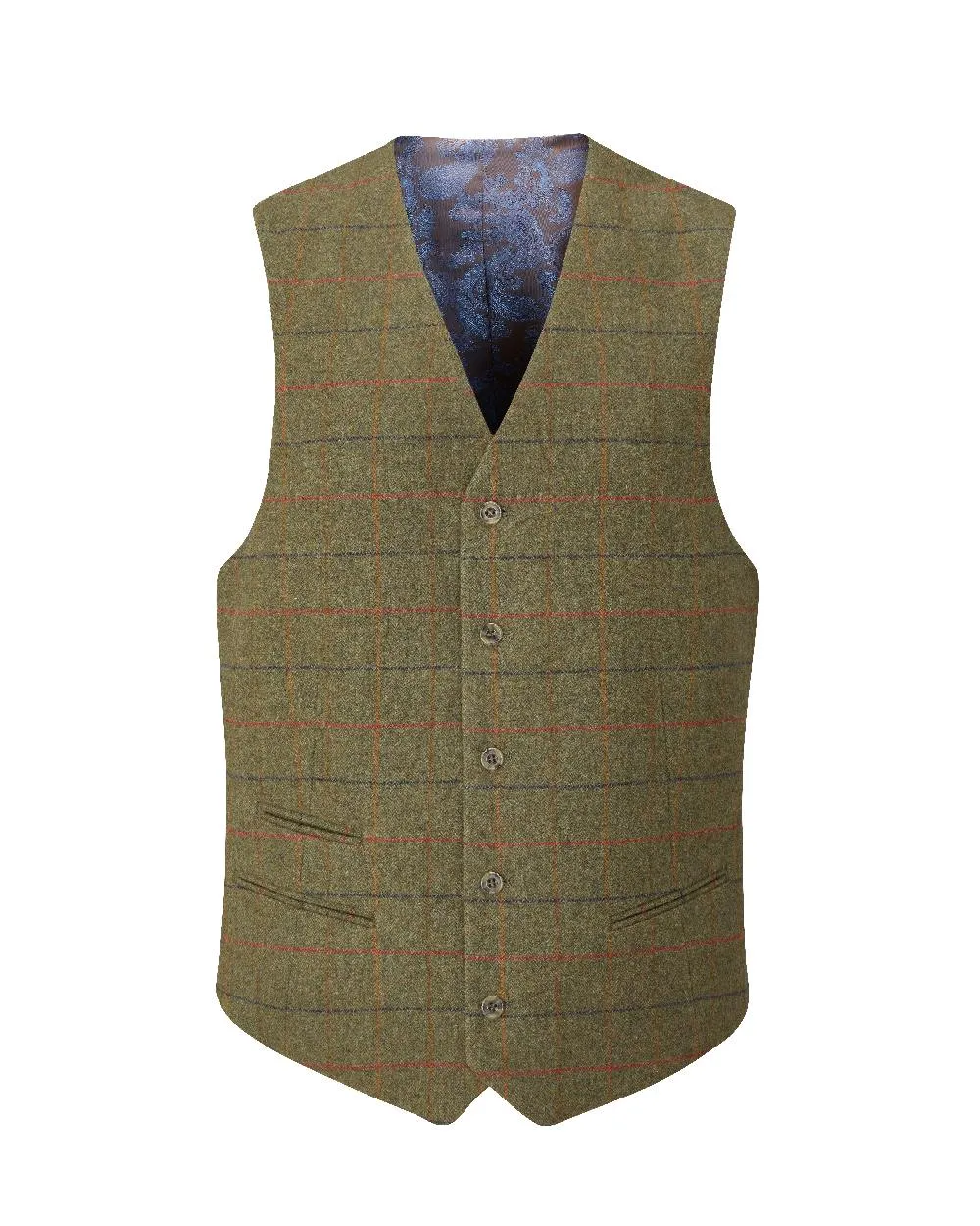 Alan Paine Surrey Mens Tweed Lined Waistcoat