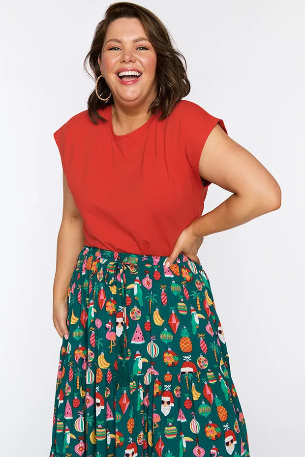 Alexandra Christmas Vacation Skirt