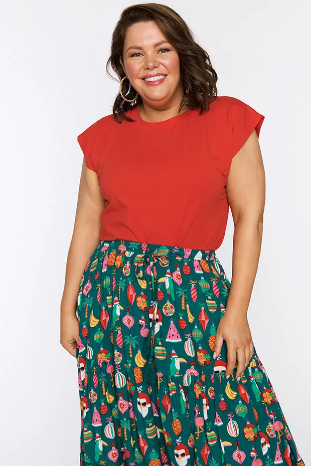 Alexandra Christmas Vacation Skirt