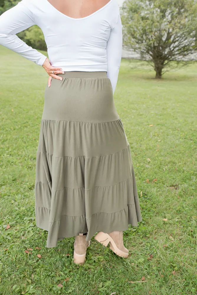 All Around Skirt in Olive [Online Exclusive]