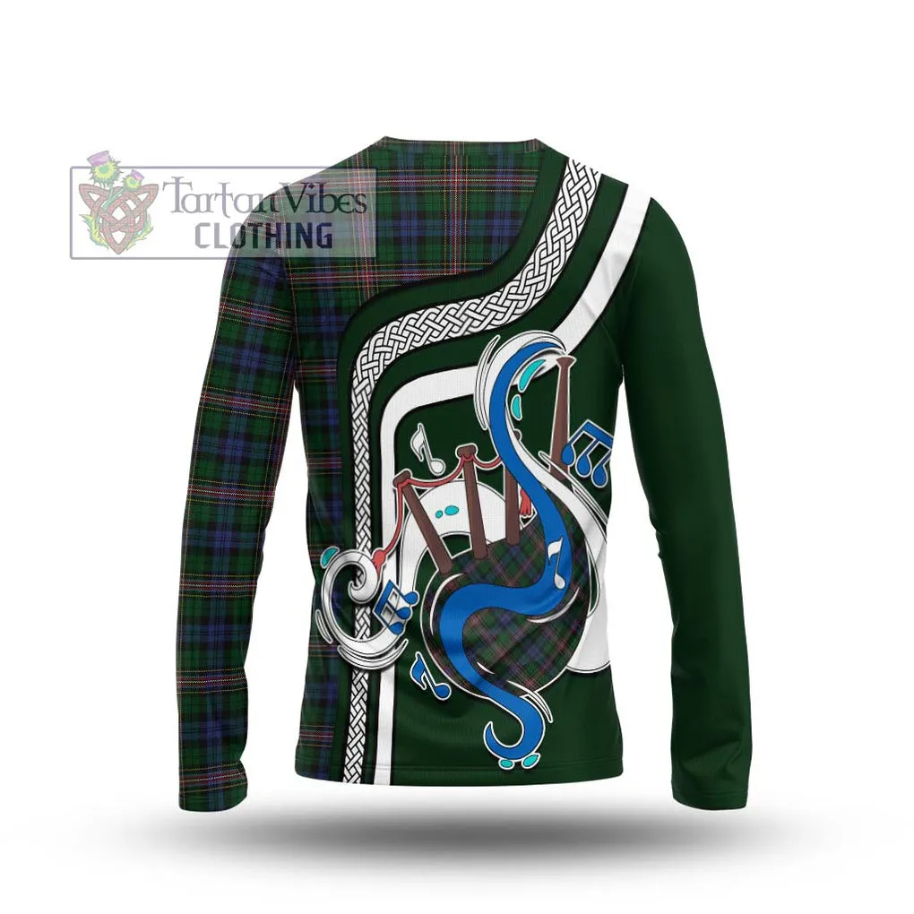 Allison Tartan Long Sleeve T-Shirt with Epic Bagpipe Style