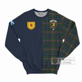 Allison Tartan Sweatshirt Alba with Scottish Lion Royal Arm Half Style