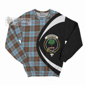 Anderson Ancient Tartan Sweatshirt with Family Crest Circle Style