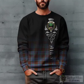 Anderson Modern Tartan Sweatshirt Featuring Alba Gu Brath Family Crest Celtic Inspired