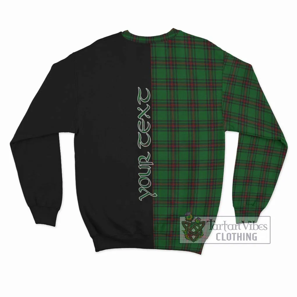 Anstruther Tartan Sweatshirt with Family Crest and Half Of Me Style