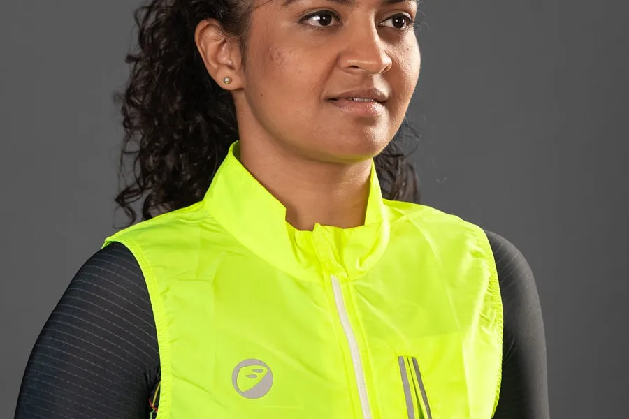 Apace Gilet Sleevless Cycling Jacket - Neon