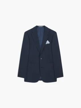 Archer Linen-Blend Slim Navy Suit Jacket