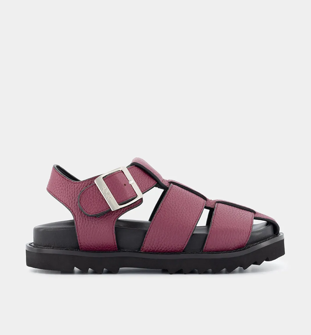 Arkestra 2.0 Fisherman Leather Sandal | Midnight Plum