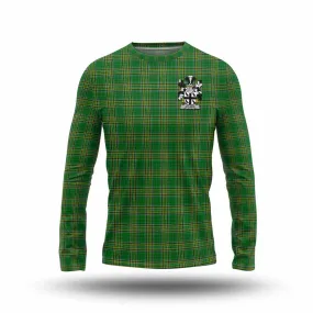 Aylmer Irish Clan Tartan Long Sleeve T-Shirt with Coat of Arms