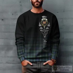 Baillie Ancient Tartan Sweatshirt Featuring Alba Gu Brath Family Crest Celtic Inspired