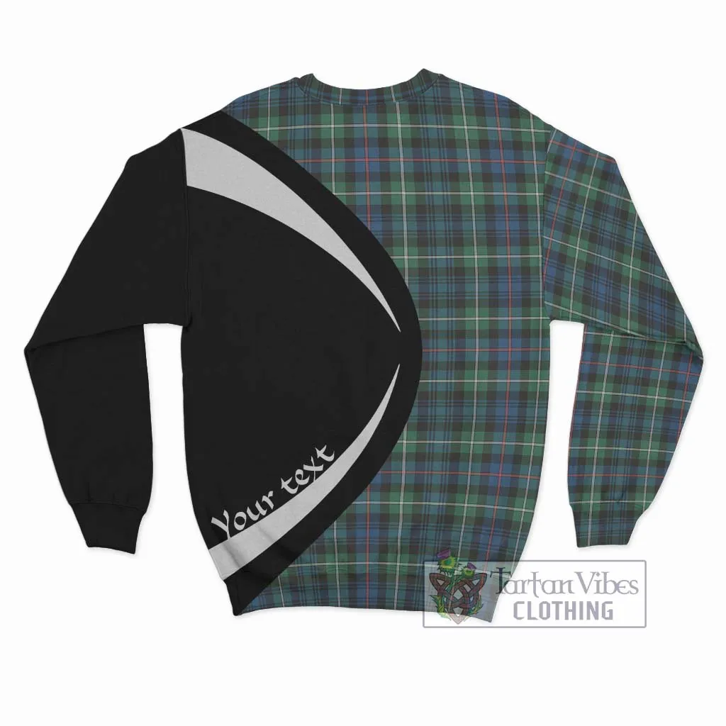 Baillie Ancient Tartan Sweatshirt with Family Crest Circle Style