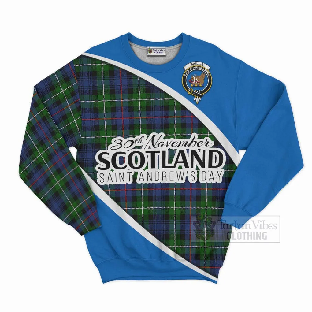 Baillie (Bailey) Family Crest Tartan Sweatshirt Celebrate Saint Andrew's Day in Style