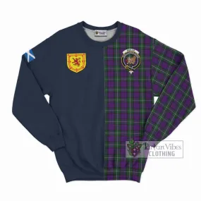 Baillie Highland Society Tartan Sweatshirt Alba with Scottish Lion Royal Arm Half Style