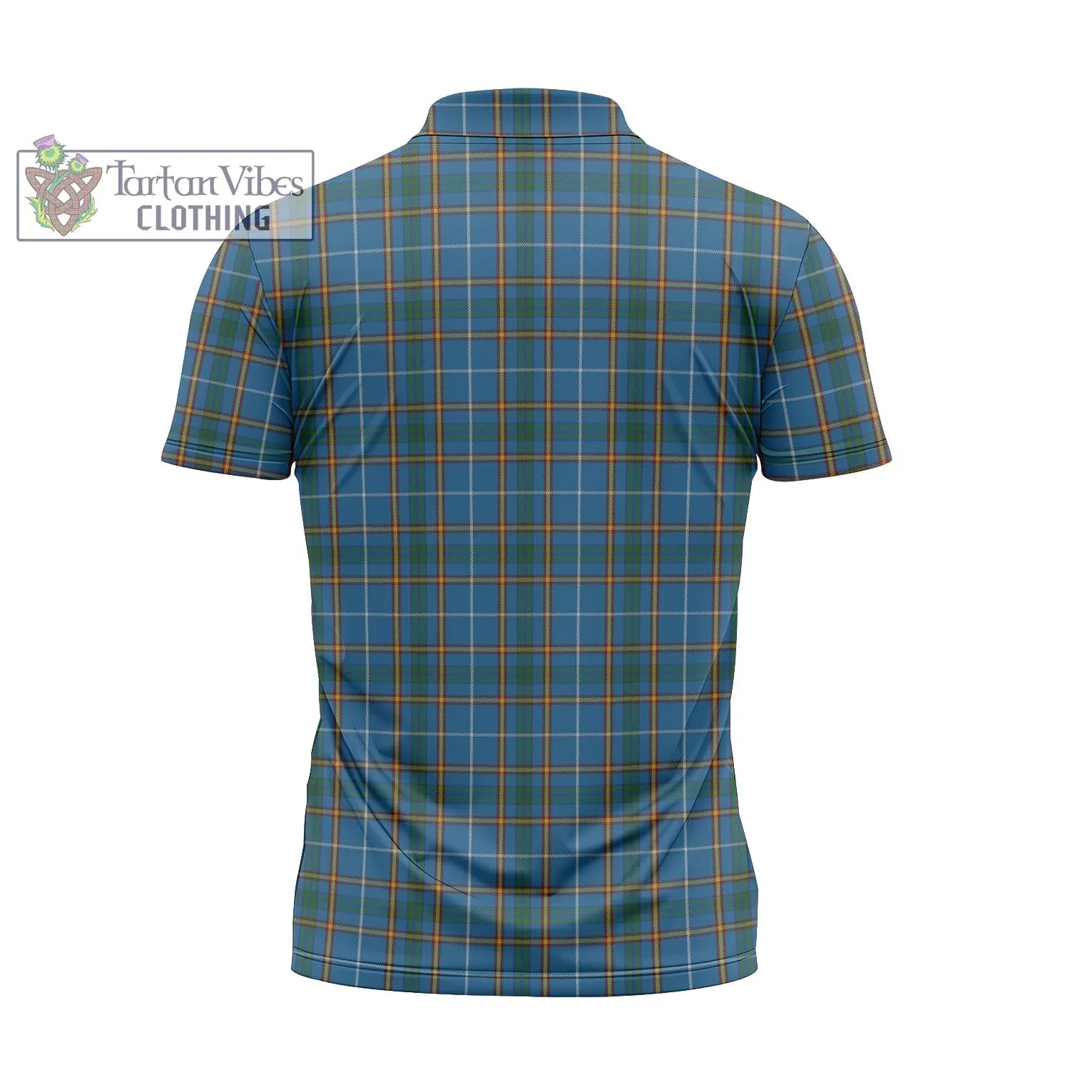 Bain Tartan Zipper Polo Shirt