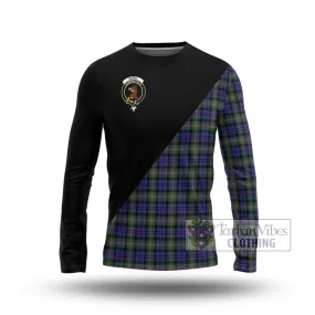 Baird Modern Tartan Long Sleeve T-Shirt with Family Crest and Military Logo Style