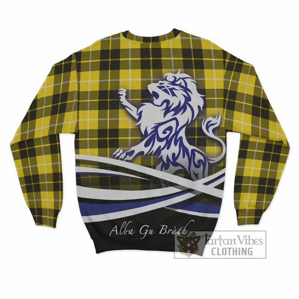 Barclay Dress Modern Tartan Sweatshirt with Alba Gu Brath Regal Lion Emblem