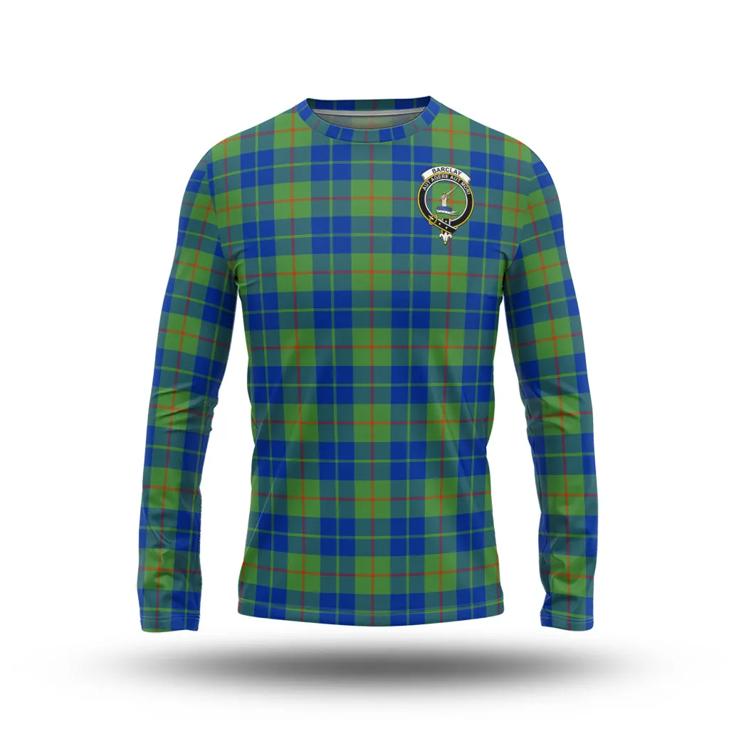 Barclay Hunting Ancient Tartan Long Sleeve T-Shirt with Family Crest