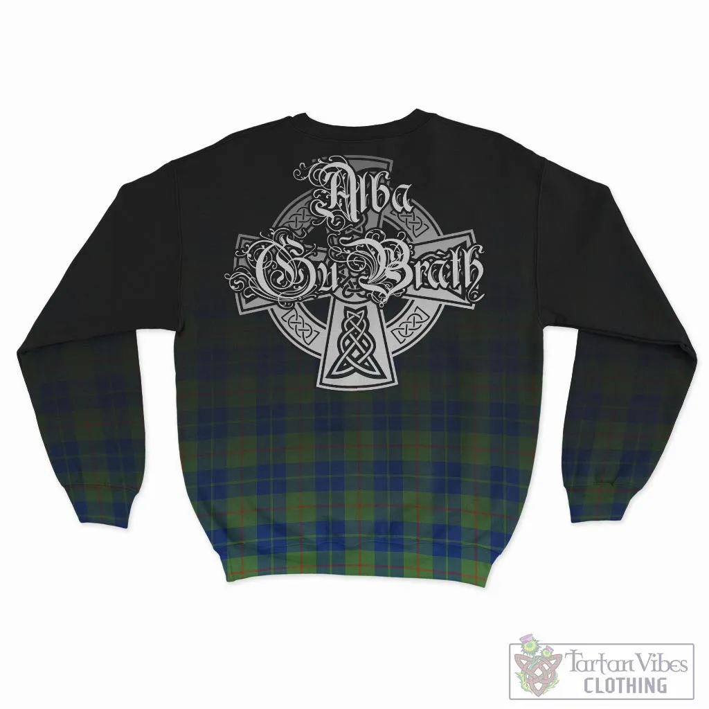 Barclay Hunting Ancient Tartan Sweatshirt Featuring Alba Gu Brath Family Crest Celtic Inspired