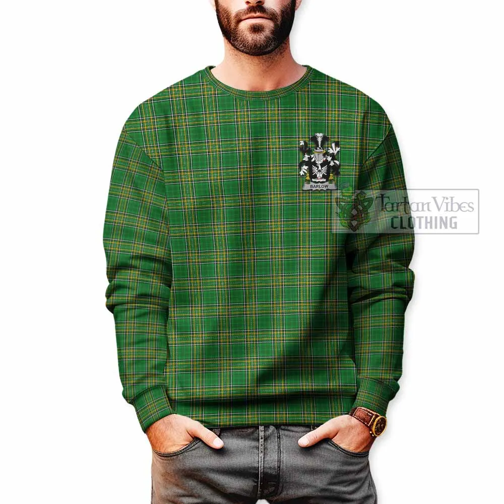 Barlow Irish Clan Tartan Sweatshirt with Coat of Arms