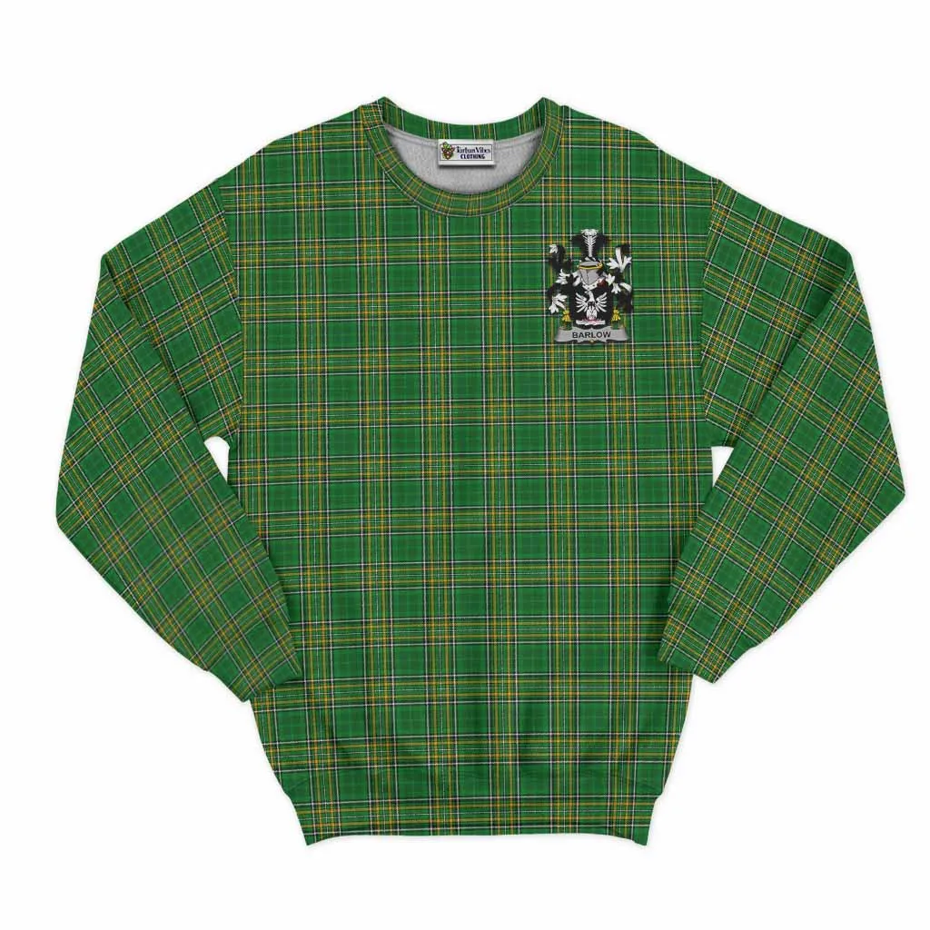 Barlow Irish Clan Tartan Sweatshirt with Coat of Arms