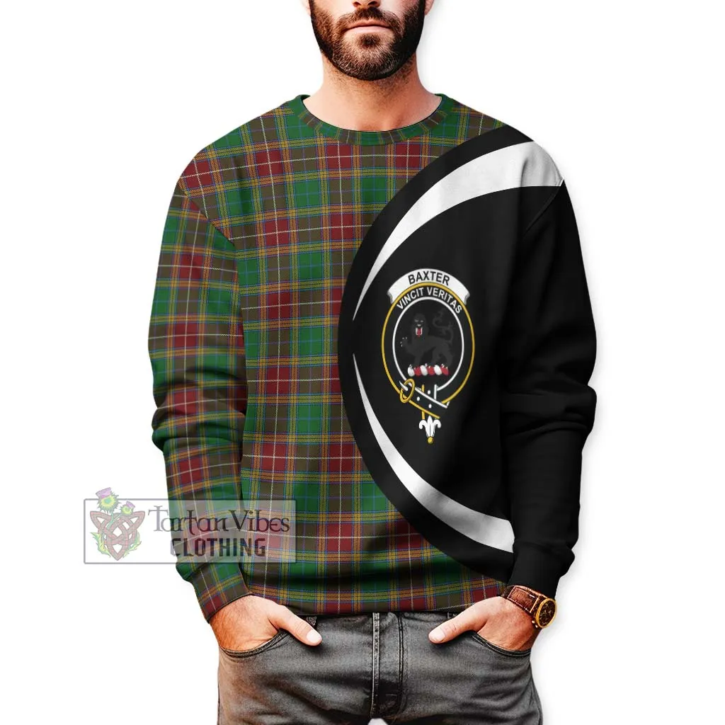 Baxter Tartan Sweatshirt with Family Crest Circle Style