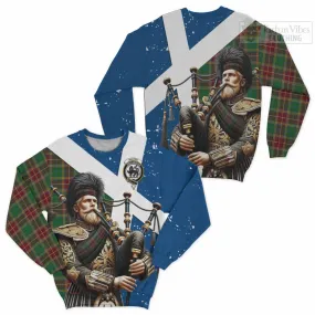 Baxter Tartan Sweatshirt with Family Crest Scottish Bagpiper Vibes