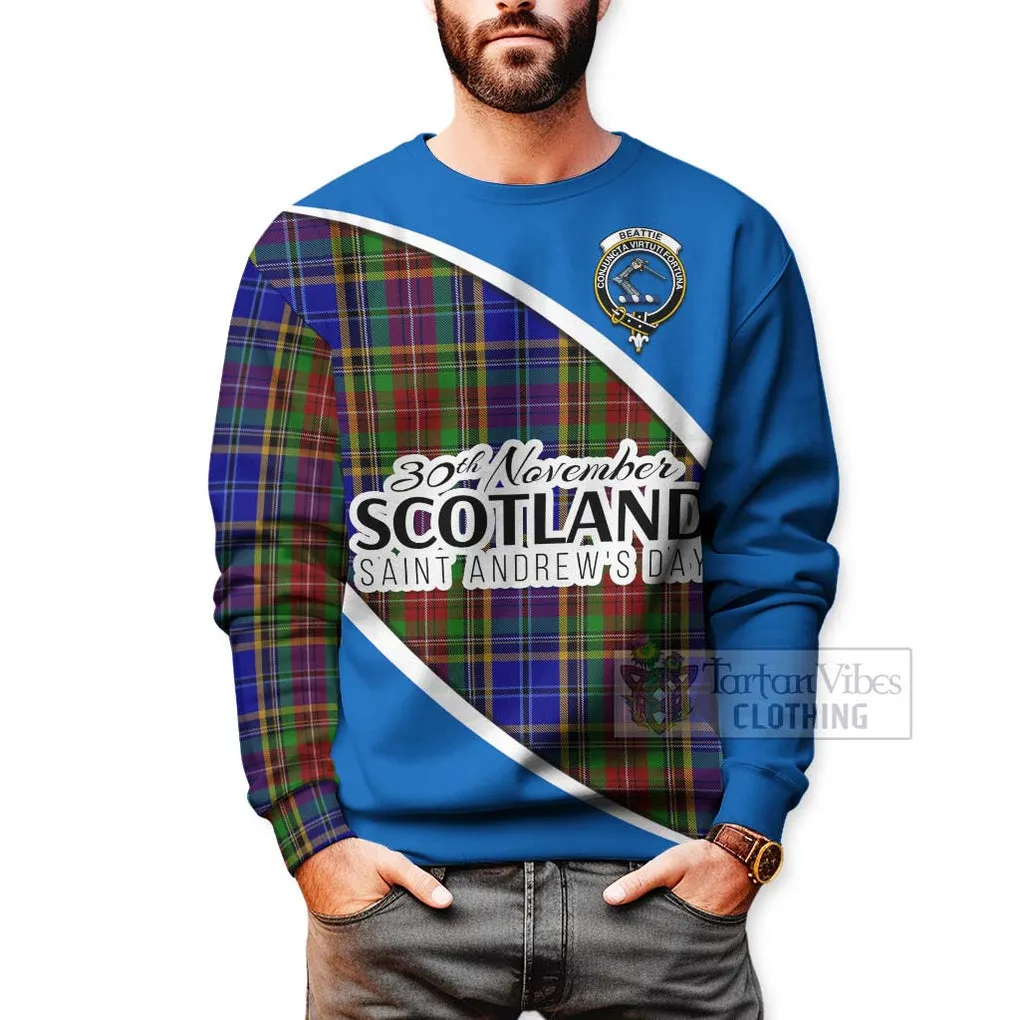 Beattie (Beatty) Family Crest Tartan Sweatshirt Celebrate Saint Andrew's Day in Style