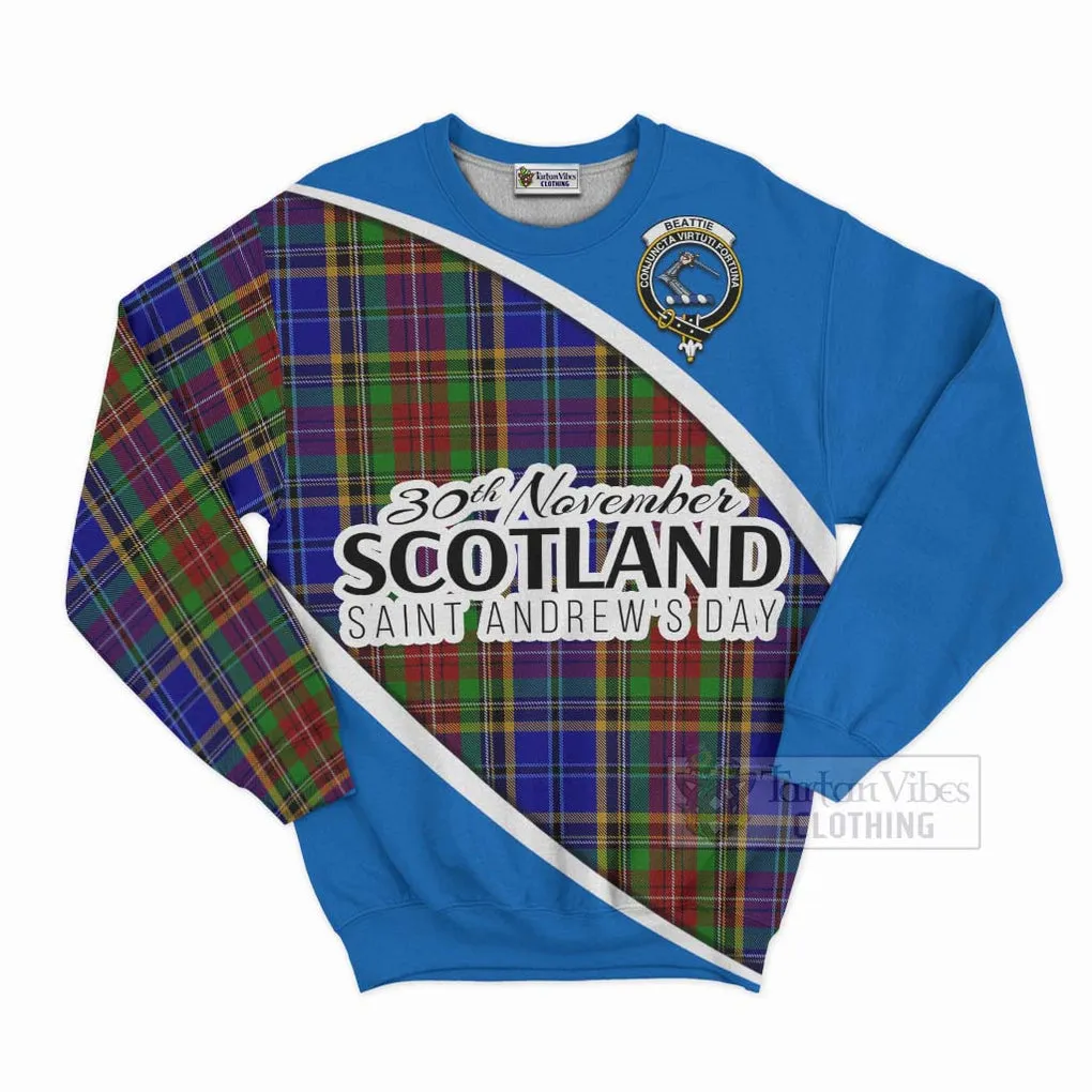 Beattie (Beatty) Family Crest Tartan Sweatshirt Celebrate Saint Andrew's Day in Style