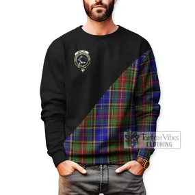 Beattie Tartan Sweatshirt with Family Crest and Military Logo Style