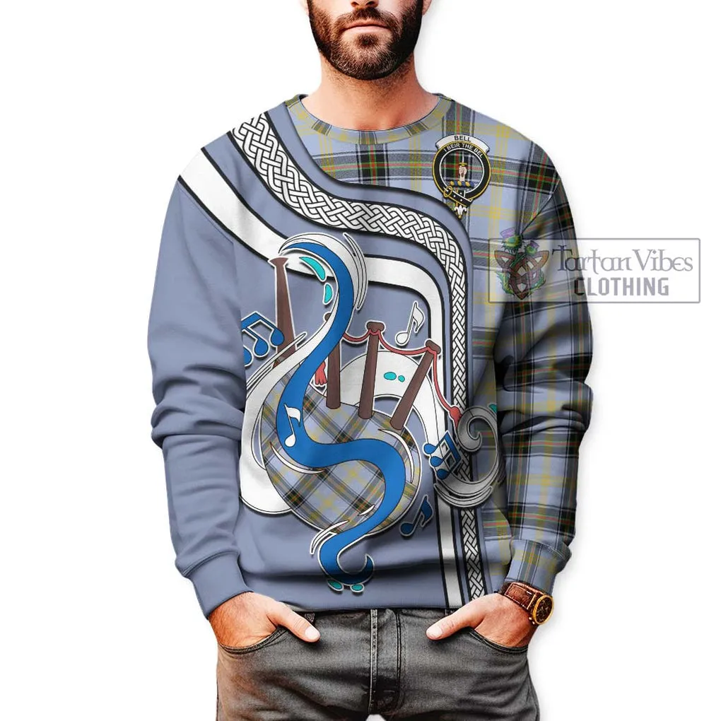 Bell Tartan Sweatshirt with Epic Bagpipe Style