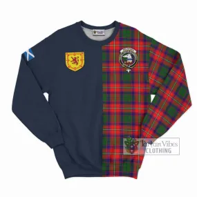 Belsches Tartan Sweatshirt Alba with Scottish Lion Royal Arm Half Style