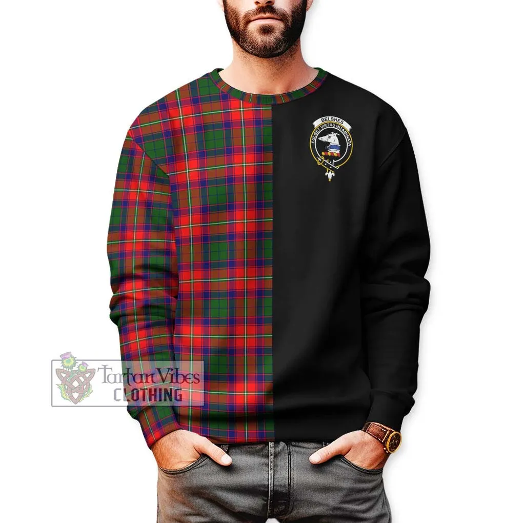 Belshes Tartan Sweatshirt with Family Crest and Half Of Me Style