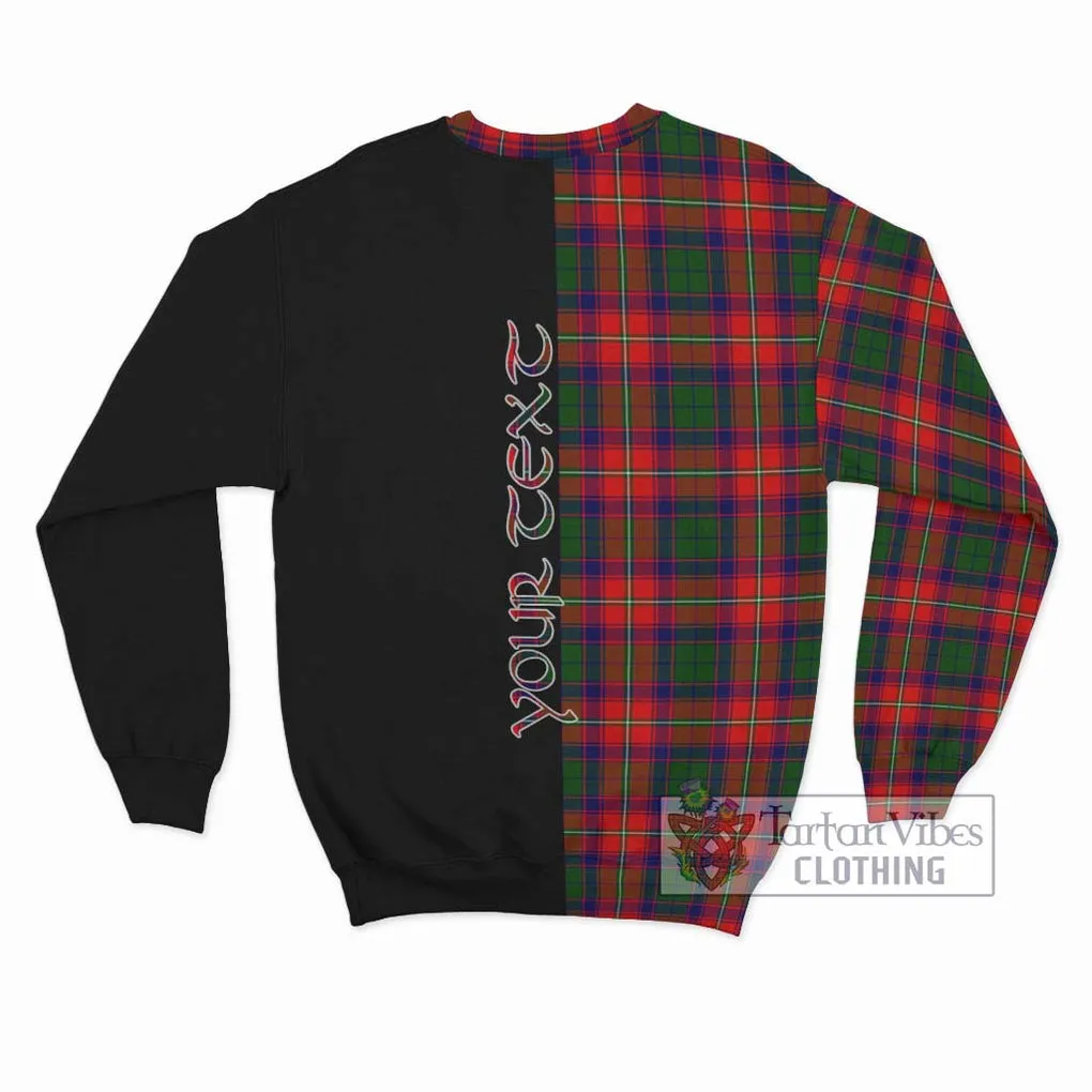 Belshes Tartan Sweatshirt with Family Crest and Half Of Me Style