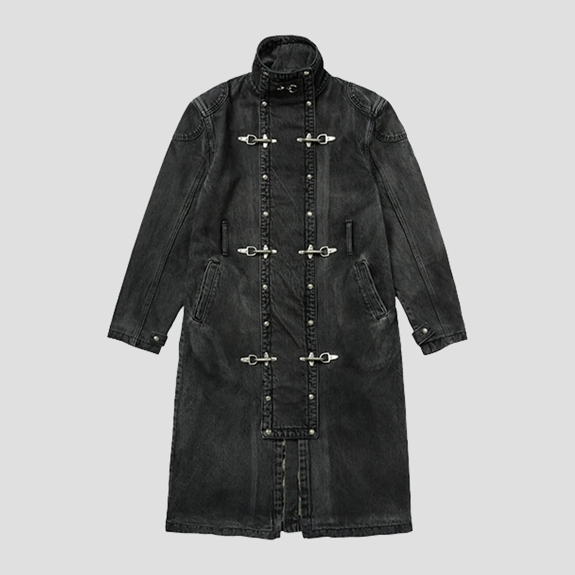 BIO SOLDIER DENIM TRENCH COAT