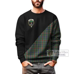 Bisset Tartan Sweatshirt with Family Crest and Military Logo Style