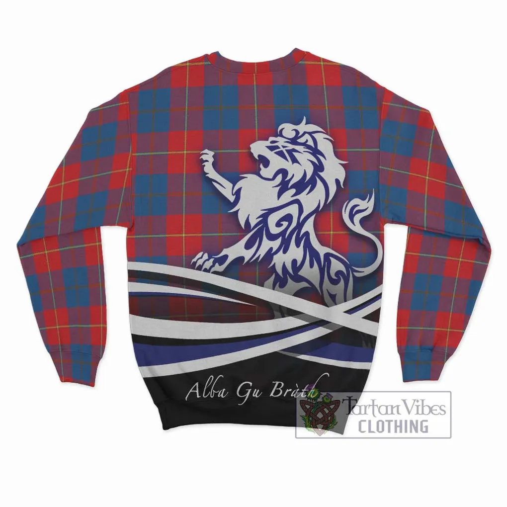 Blane Tartan Sweatshirt with Alba Gu Brath Regal Lion Emblem