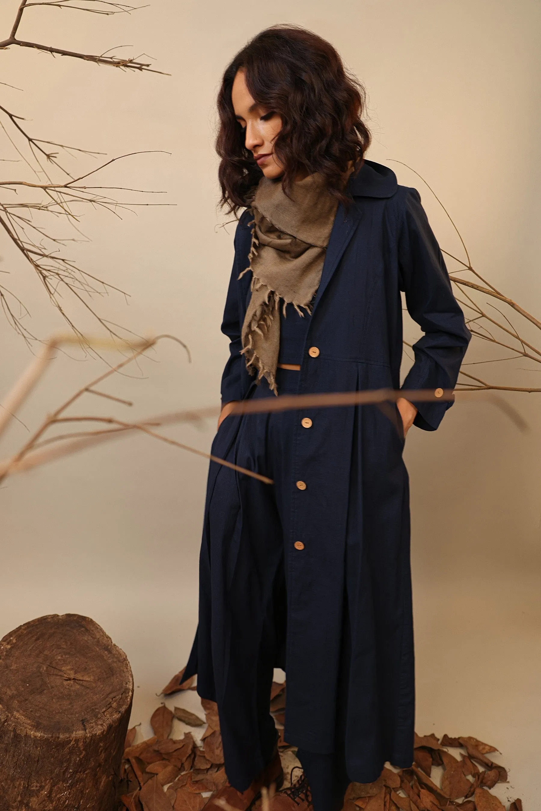 Blue Cali Trench Jacket