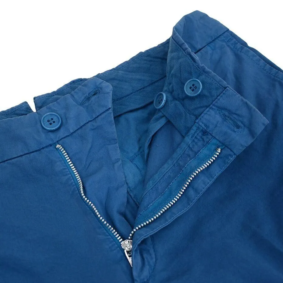 Blue Overdyed Chino Trousers