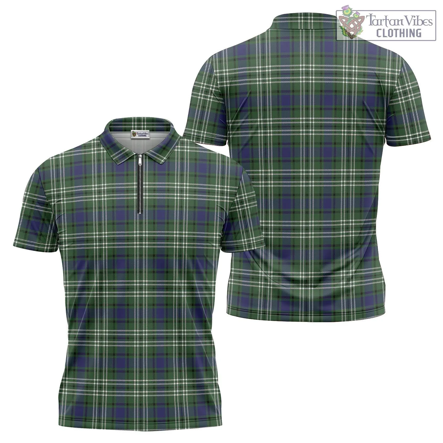 Blyth Tartan Zipper Polo Shirt