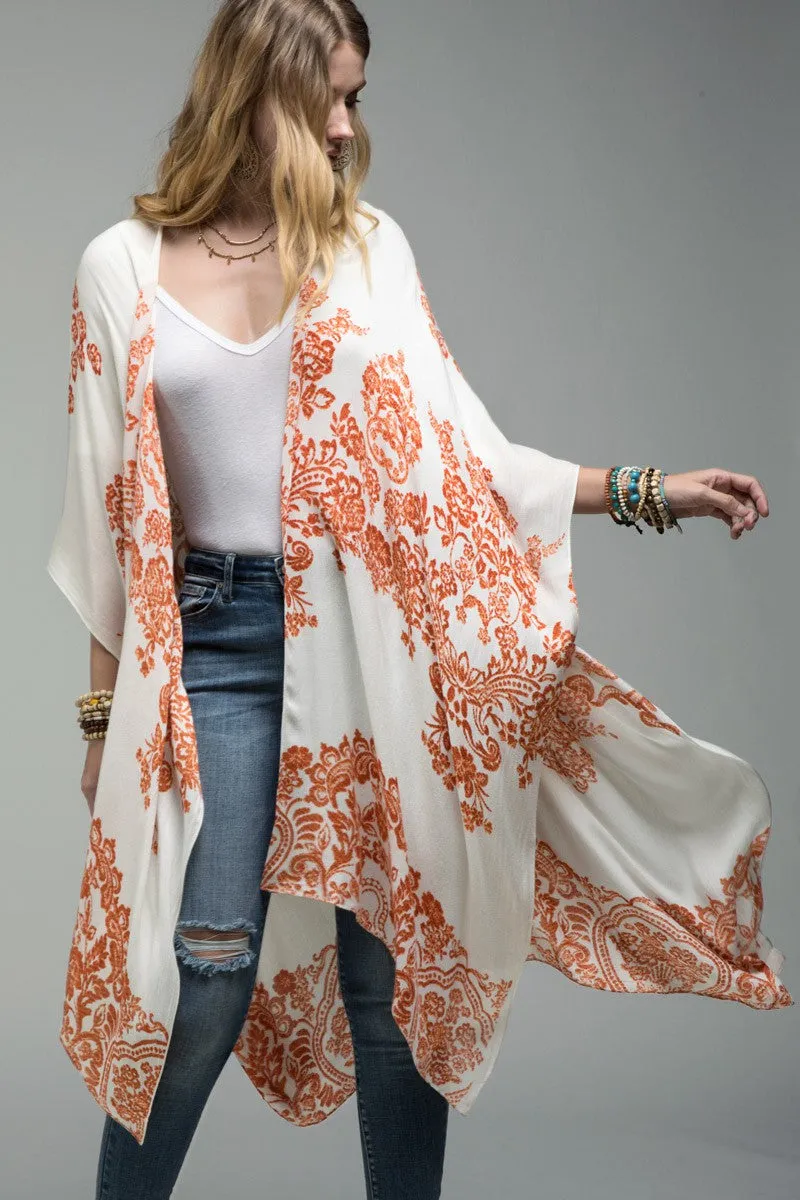 Boho Babe Floral Kimono