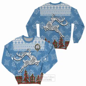 Boyd Clan Christmas Sweatshirt Celtic Reindeer Style