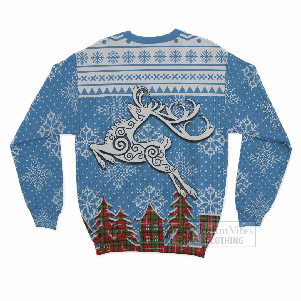 Boyd Clan Christmas Sweatshirt Celtic Reindeer Style